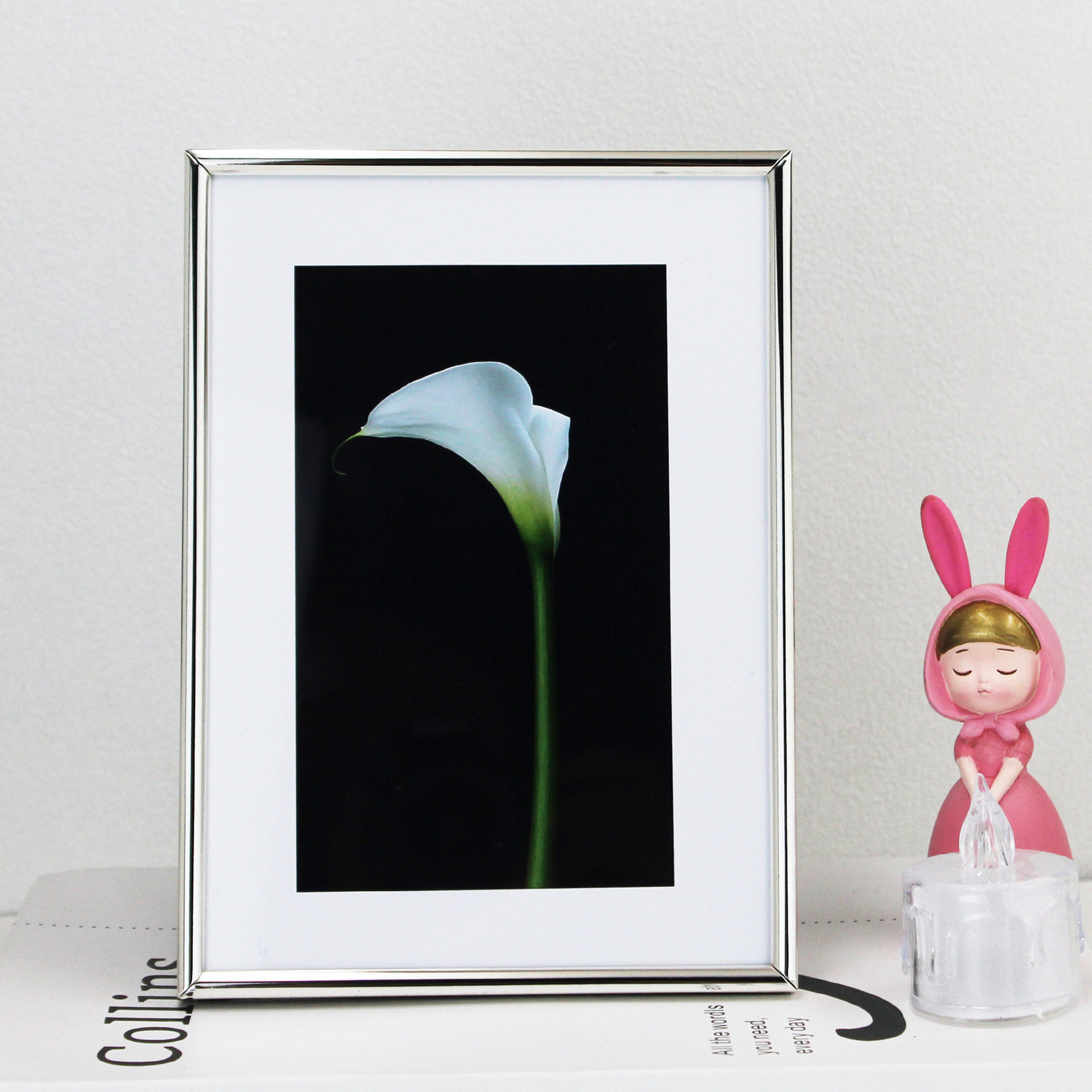 Silver Metal Kidsren's Art Photo Frame Table A4 Framed Business License Frame Picture Frame Wall Hanging Metal Photo Frame