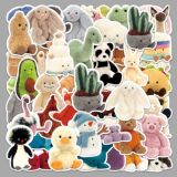 51 наклейка с граффити jellycat, персонализированная трансграничная мультяшная милая кукла, украшение для компьютера, чехол для мобильного телефона, наклейки