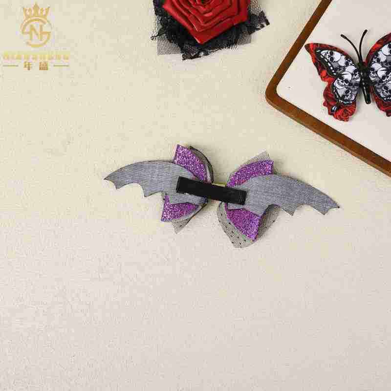 亚马逊新款万圣节派对欢乐发夹儿童节日搞怪氛围不伤发高颜值发卡