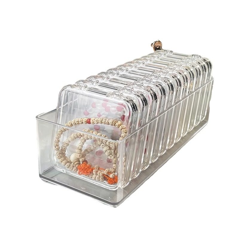 Crystal Bracelet Bracelet Desktop Storage Box Jewelry Necklace Jewelry Dust-proof Desktop Fit Box Display Shelf