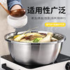 304 stainless steel drain basin food grade drain basin and noodle dish washing fruit basin drain basket thickened rice washing rice washing
