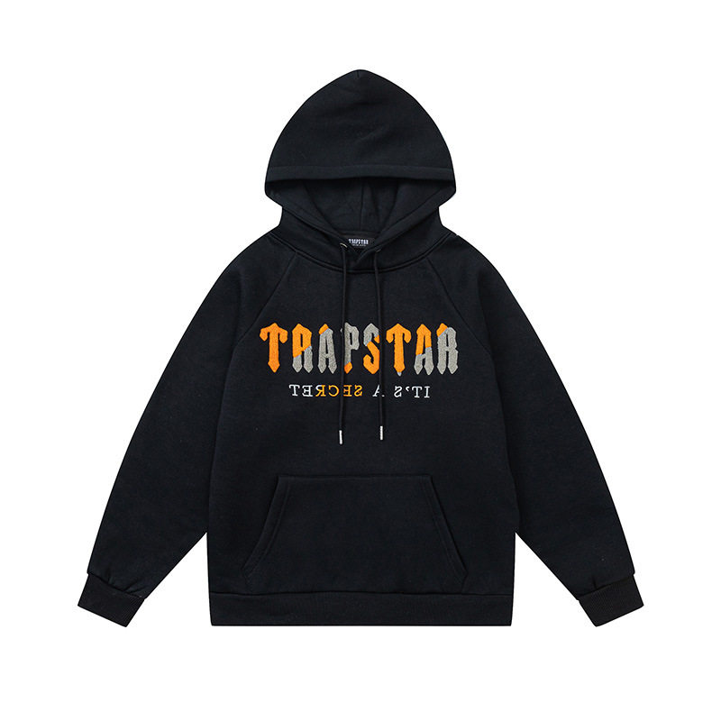 Trapstar rainbow gradient letter tiger head embroidered hooded sweatshirt long pants sports sweatpants jogging suit