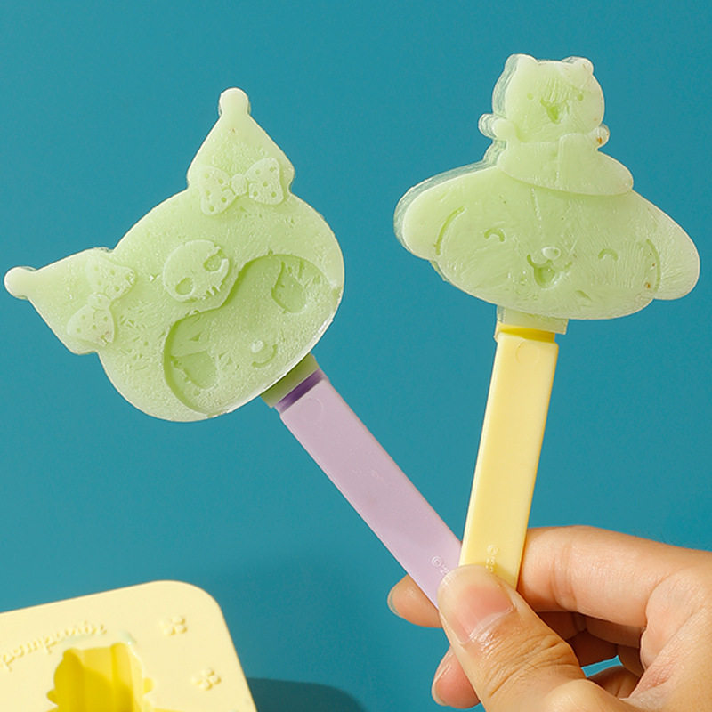 Hot sale home popsicle popsicle mold kitchen silicone ice cream mold cartoon cute ice cream mold wholesale