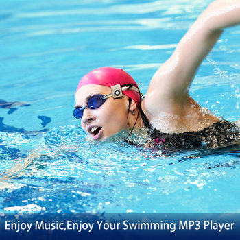 Waterproof Mp3 Player Swimming Diving Running Mp3 Waterproof Headwear Sports Underwater Student Swimming Teaching Mp3