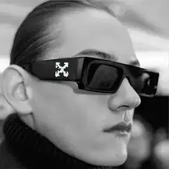 New rectangular small frame European and American sunglasses sunglasses cross-border X wide leg sunglasses wholesale sunglasses