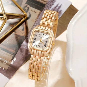 2025 New Niche Exquisite High-value Women's Watch Small Dial Fashion Light Luxury Women's Small Square Watch Bracelet Watch