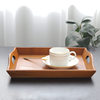 Zakka Retro Wooden Tray Wooden Restaurant Serving Tray Restaurant Food Fruit Tray Portable Storage Tray