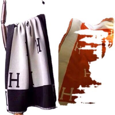 Letter Shawl Wool Air Conditioning Travel Blanket Office Blanket Manufacturer Cashmere Blanket Warm and Thickened Wholesale