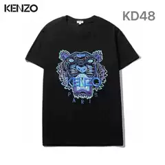 Cross-Border Trendy Brand Summer New Arrival Tiger Head Heat Transfer Graphic Print Couple's Loose Fit Casual Fashion Essential 100% Cotton Crew Neck T-Shirt