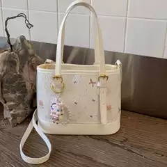 Trendy Bear Print Handbag Bucket Bag for Women 2026 New Niche Fashion High-End Versatile Shoulder Crossbody Bag