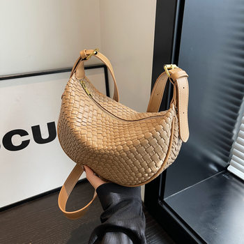 French Style All-match Dumpling Bag Western Style Casual Small Bag Women's 2024 New Spring and Summer Popular Crossbody Bag Shoulder Bag