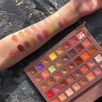 Cross-Border Wholesale 40-Color Eye Shadow Affordable Women's Makeup Palette Sequined Earth Color Waterproof Eye Shadow Wholesale Amazon Spot