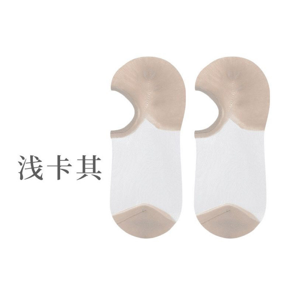 2025夏季新款浅口袜子女短筒隐形袜女玻璃丝透明超薄女袜百搭船袜