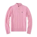 Sweater half zip pink black label