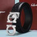 Horseshoe pattern silver buckle
