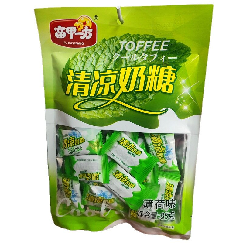 Fujia party cool toffee milk slice candy refreshing mint flavor soft candy children snack leisure snack entertainment candy