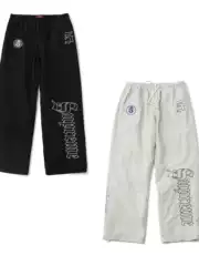 Cross-Border 26 Spring New Style Sup Logo Pattern Appliqué American-Style Trendy Casual Pants Unisex