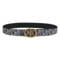 5 gray with bronze buckle