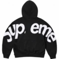 E558 suede large logo black