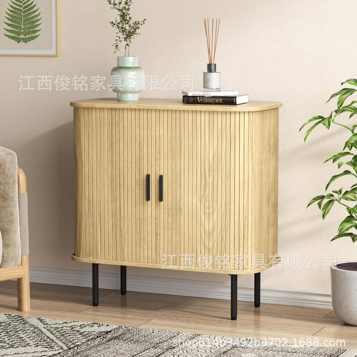 拉链柜门电视柜TVbench 亚马逊热销款欧美风客厅家具跨境专供定制