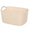 Imitation Rattan Storage Basket Desktop Small Storage Basket Plastic Storage Frame Sundries Storage Box Snacks Bathroom Washing Storage Basket