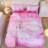 2024 New Frozen Cartoon Four-piece Set Princess Elsa Quilt Cover Bed Sheet Children Bedding Three-piece Set
