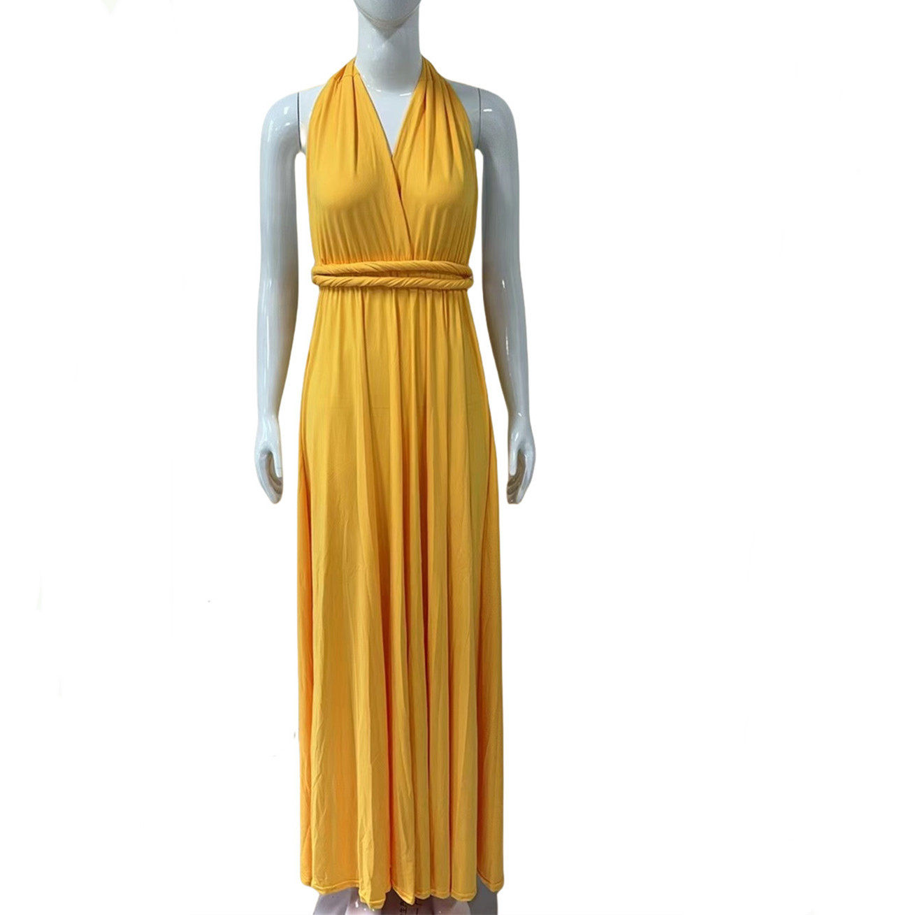 Cross Back Sexy Maxi Dress Adjustable Straps Elegant Design Perfect for Parties Wholesale Available