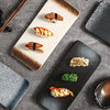 Jinyiyuan Industrial Long Square Sushi Plate Creative Japanese Tableware Fashion Artistic Cuisine Japanese Iron Plate Plate