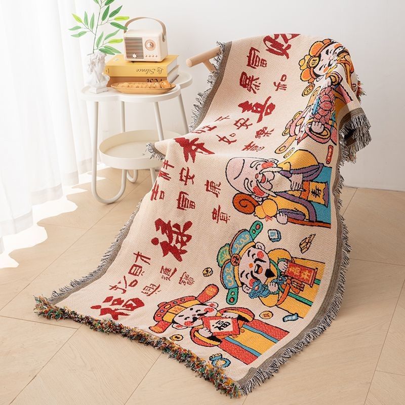 Universal Ins Multifunctional Blanket Sofa Padded Double-Sided Cover Towel Backrest Thickened Sofa Towel Four Seasons Free Shipping