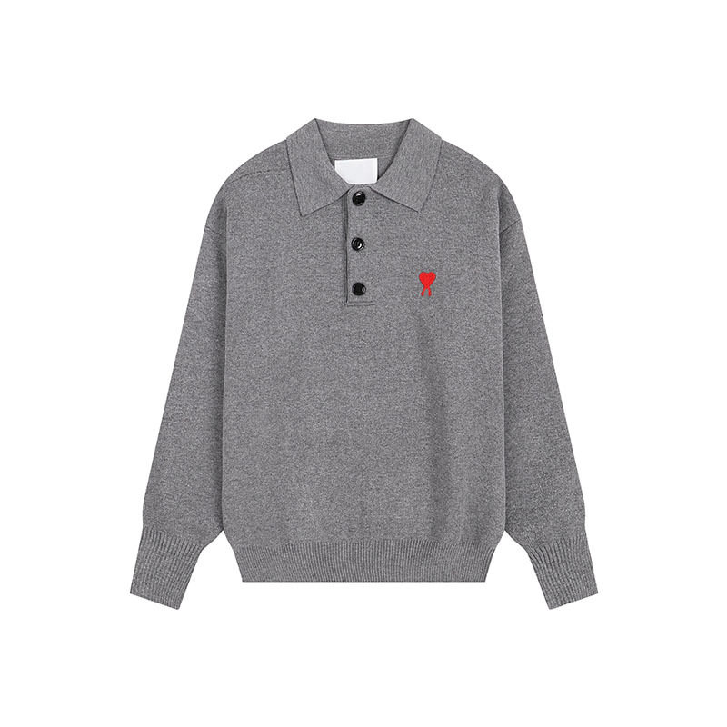 秋冬新款高领爱心毛衣男女条纹青年桃心跨境外贸休闲套头针织衫