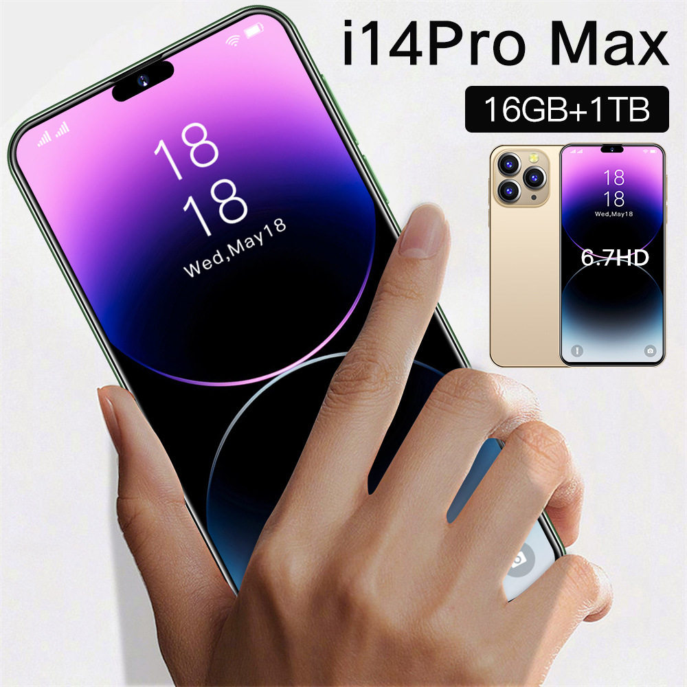 跨境现货i14ProMax智能手机16+1T高清超大屏工厂直销批发欧美版