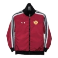 Manchester United vintage red embroidered trench coat