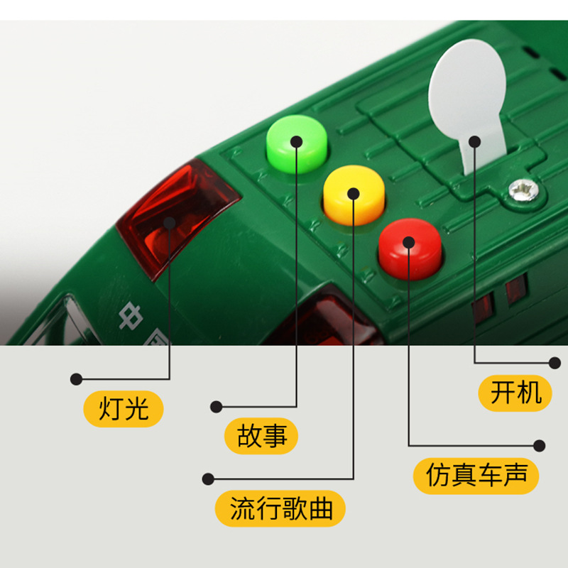 儿童空中客机玩具火车惯性故事航空飞机仿真和谐号玩具车地摊 - 图2