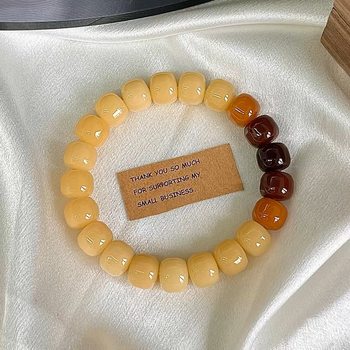 Factory wholesale natural bodhi root hamburger beads old material dry grinding bodhi beads beads Seiko live supply