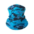 Royal Blue Camo Face Mask