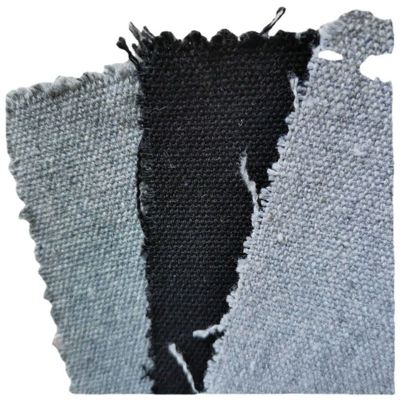 12 Gauge Black Canvas Gray Home Textile Fabric Thickened Cotton Fabric Sofa Cover Dyed Upholstery Fabric Home Textile
