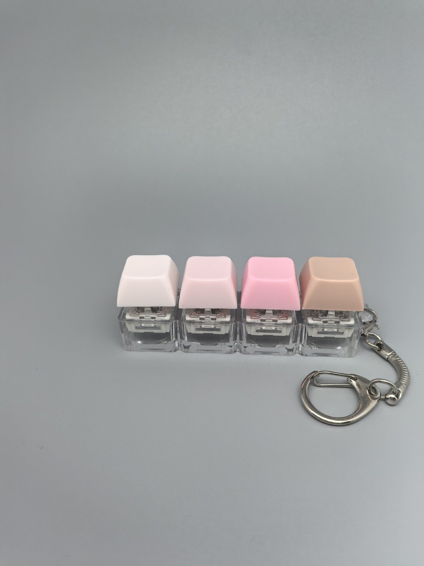 四键马卡龙按键解压玩具钥匙扣键盘办公摸鱼按键解压玩具跨境