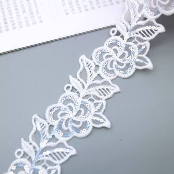 Water-Soluble Beads Organza Lace Milk Silk Beads Lace Classy Clothing Headwear Lace Accessories