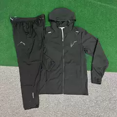 Spring and Autumn Thin Long-Sleeved Hooded Outdoor Sun Protection Sports and Leisure Suit Elastic Zero-Restraint Windbreaker for Men and Women