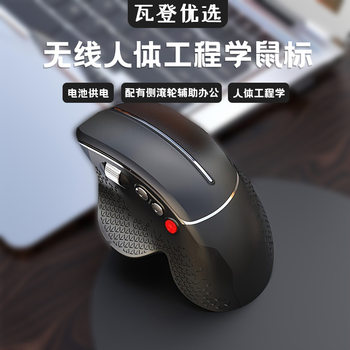 Wireless Mouse Side Wheel Design Dedicated 2.4G Ergonomic Mouse Prevention Mouse Hand