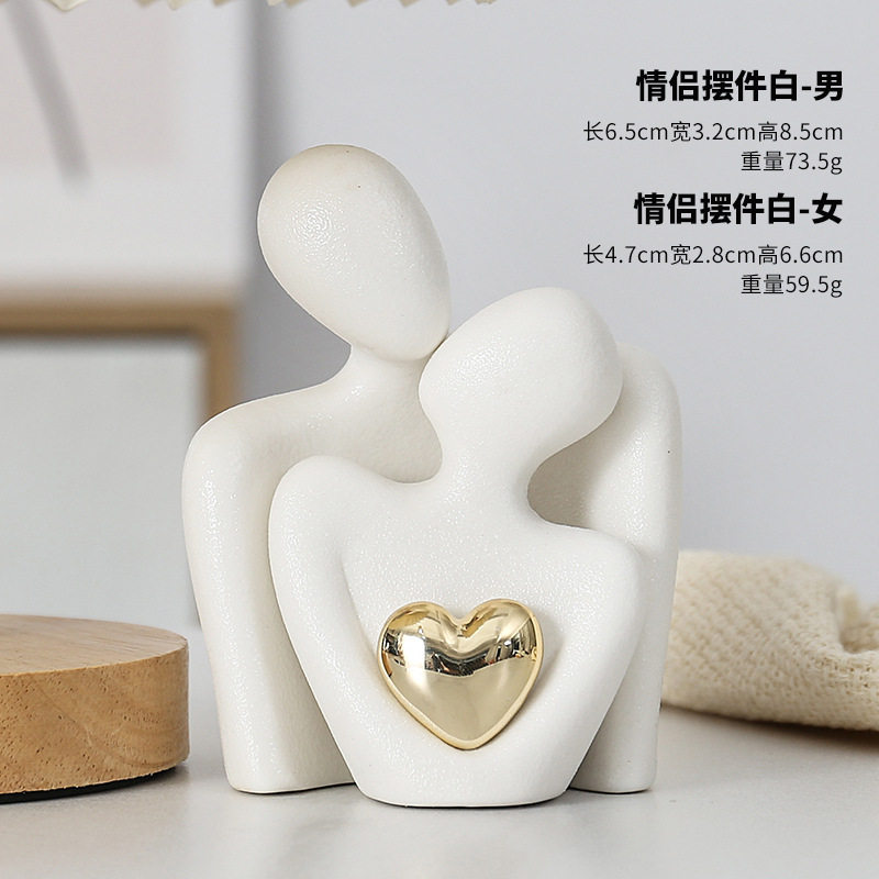 简尔美手作陶瓷婚书艺术摆件新婚纪念永久收藏礼物创意家居装饰品