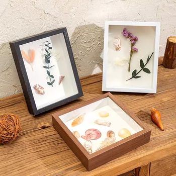 DIY Handmade Photo Specimen Frame A4 Photo Frame Display Stand Butterfly Insect Clay Dried Flower Display Frame Display Picture Frame