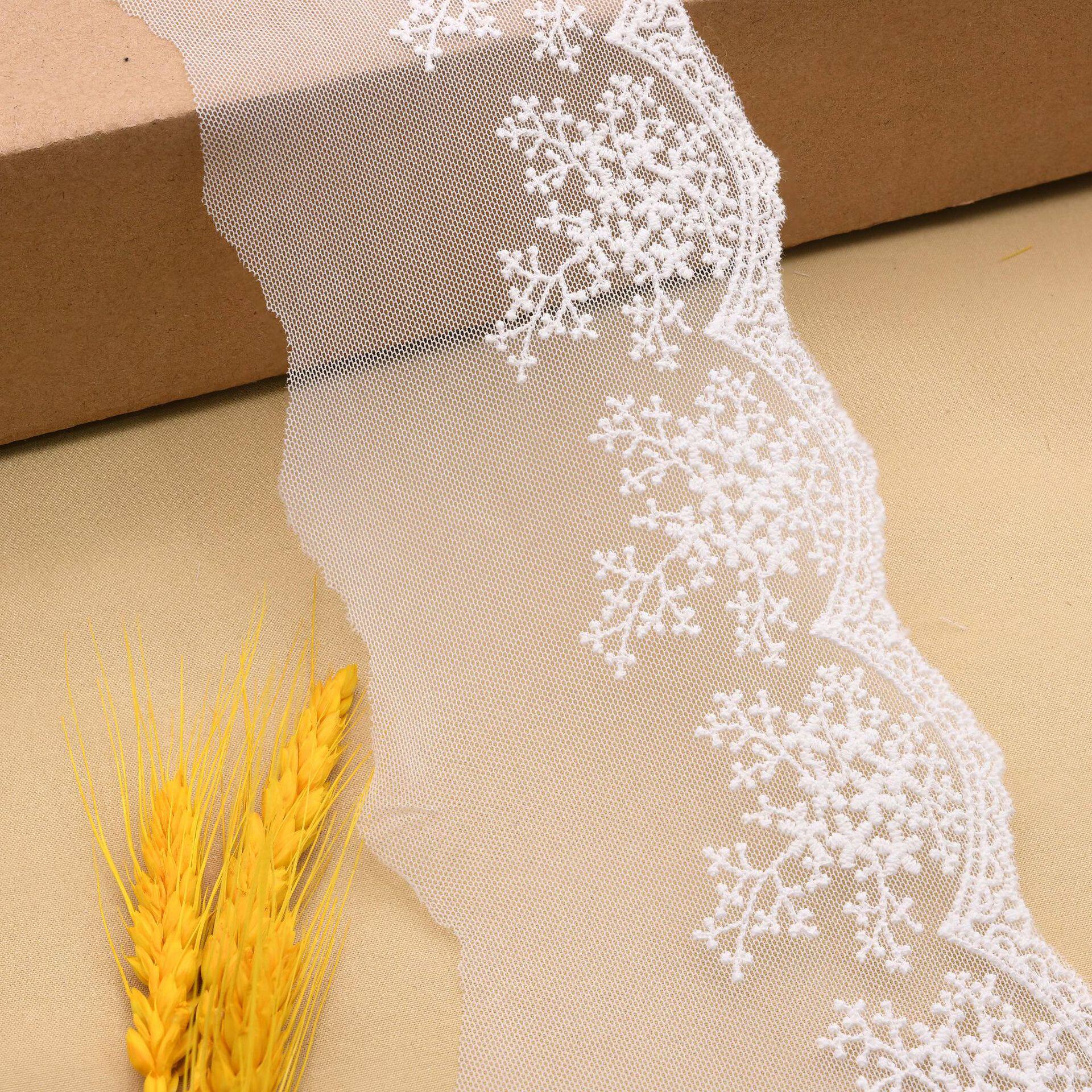 Unilateral Wide Classic Mesh Embroidery Lace Mesh Embroidery Mesh Stellar Mesh Embroidery Lace