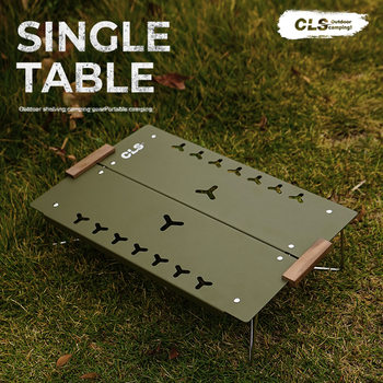 CLS outdoor mini stool table climbing hiking camping portable aluminum alloy folding table car Mountain picnic table