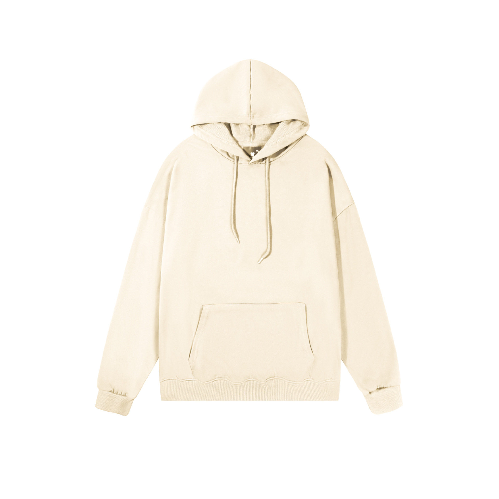 跨境亚马逊春秋季落肩宽松涤纶纯色连帽卫衣男女款情侣套头长袖衫