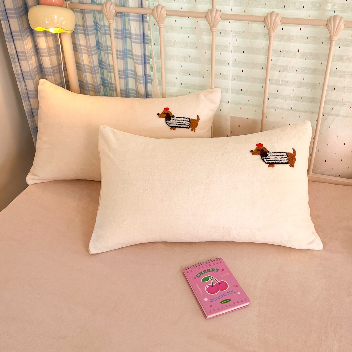 Category a Autumn and Winter Thickeneded Milk Velvet Four-Piece Set for Single and Double Student Dormitories Ins Cute Cartoon Baby Velvet Three-Piece Set