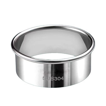 304 Stainless Steel Dumpling Skin Cutting Mold Household Bun Skin Press Grinding Tool Round Cutting Mold for Making Dumplings