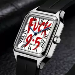 2026 New Fashion Watch, Versatile Waterproof Square Quartz Watch for Men and Women, Arabic Watch with Large Dial