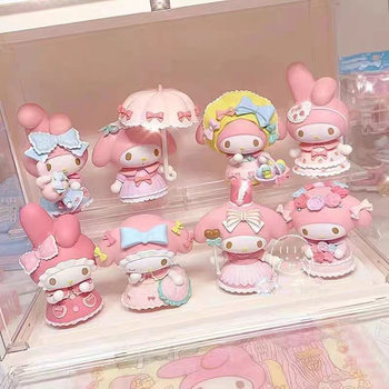 Sanrio Tea Party Hand-held Blind Box Merlotti Children's Small Toys Desktop Decorative Ornaments Doll Wholesale Stall