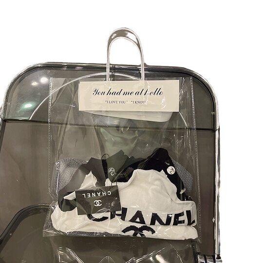 Ins Style Transparent Clothes Children's Clothing Women's Clothing Bag Clothing Store Handbag Packaging Bag Plastic Bag Gift Packaging